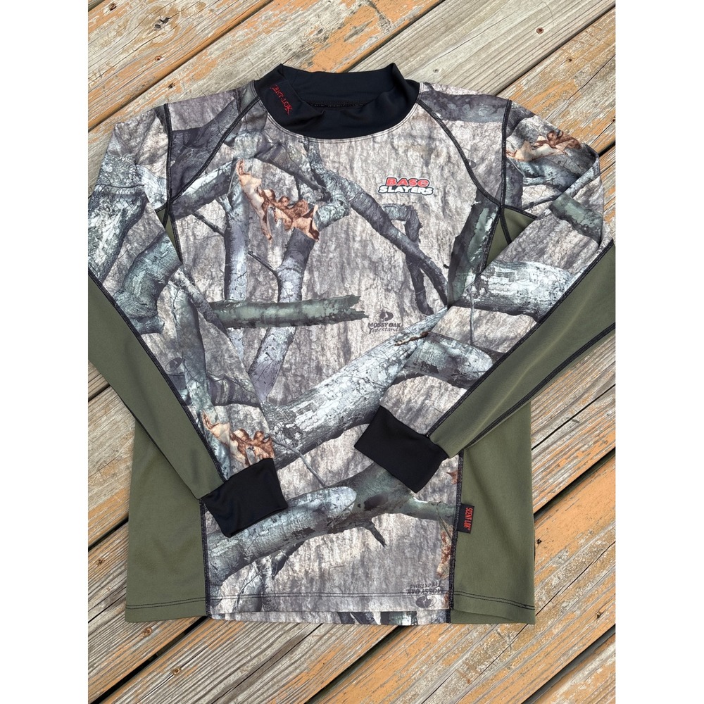 ScentLok Base Slayers Mossy Oak Camo Hunting Shirt Womens Medium Scent Lok